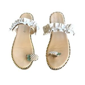 Shishang Pineapple Slide Sandals Women’s Size 40